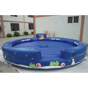 inflatable bull ride game